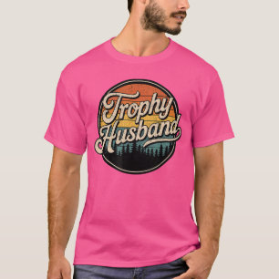 Trofee Echtgenoot Vintage Sarcastisch Huwelijk Ret T-shirt