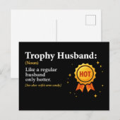 Trofee-echtgenoot Werelds Beste Echtgenoot 1e Plaa Briefkaart (Voorkant / Achterkant)