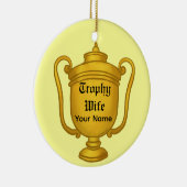 Trofee Echtgenote Keramisch Ornament (Rechts)