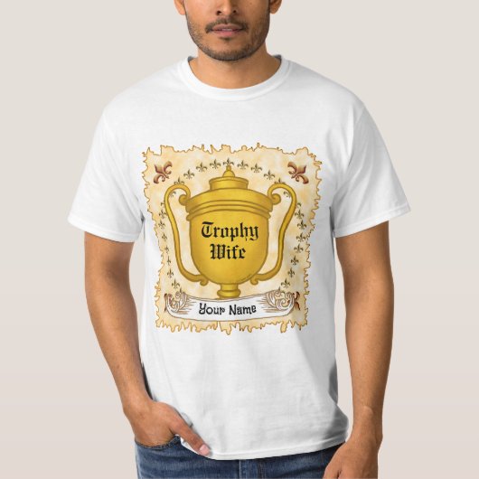 Trofee-echtgenote t-shirt (Voorkant)