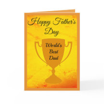 Trofee "Felicitaties Papa" voor de Beste Papa ter 