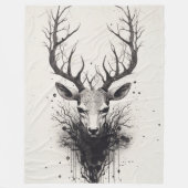 "Trofee Herten" Fleece Deken (Voorkant)