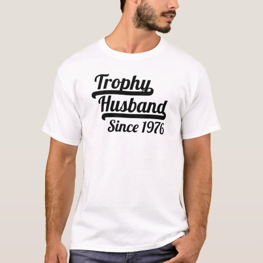 Trofee man sinds 1976 t-shirt (Voorkant)