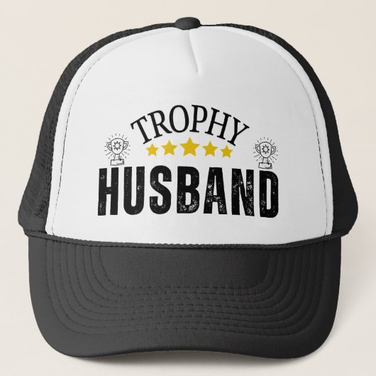 Trofee Man Vader Pet - Grappig EmbroideTrucker Pet (Voorkant)