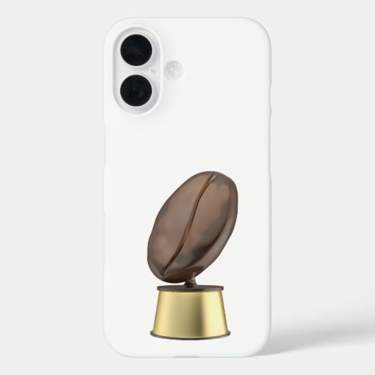Trofee met koffieboon Case-Mate iPhone case (Achterkant)