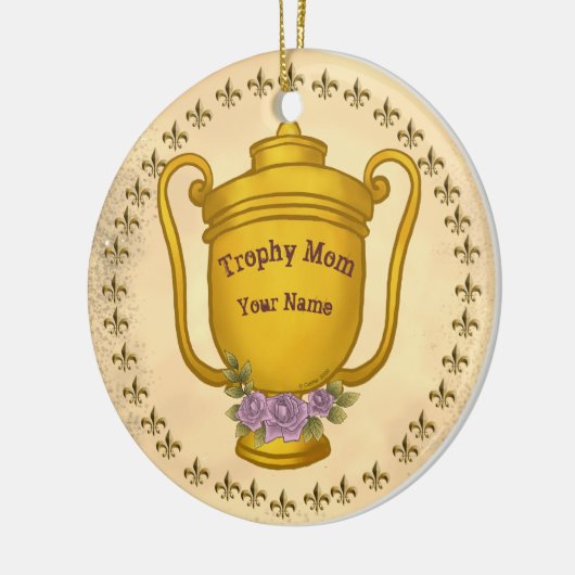 Trofee Mom Keramisch Ornament (Links)