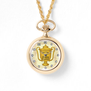 Trofee Oma aangepaste naam Horloge