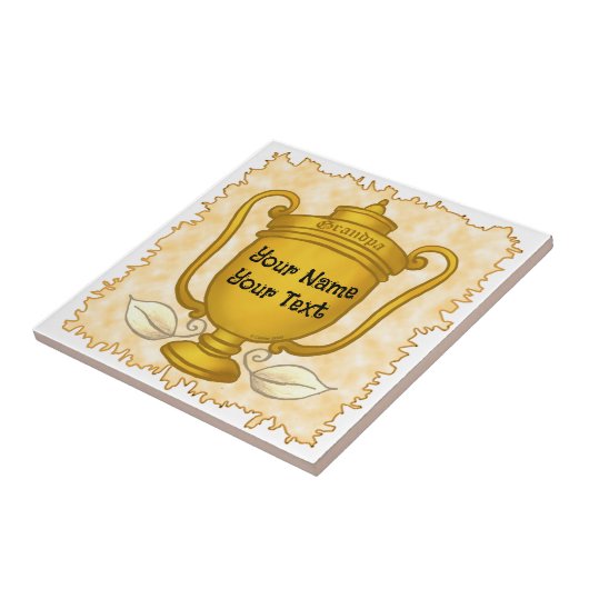 Trofee Opa golf Tegeltje (Zijkant)