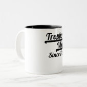 Trofee sinds 1995 tweekleurige koffiemok (Voorkant links)