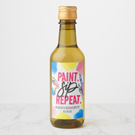 Trofee verf en wijn drinken feestfavoriet voor vri wijn etiket