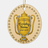 Trofee verpleegster keramisch ornament (Links)