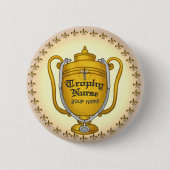 Trofee verpleegster ronde button 5,7 cm (Voorkant)