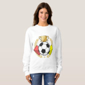 Trofee voor rode en gele voetbal trui (Voorkant volledig)