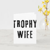 Trofee Vrouw Cool Moeder Mama Papa Joke Grappige B Kaart (Gele Bloem)