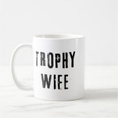 Trofee Vrouw Cool Moeder Mama Papa Joke Grappige B Koffiemok (Links)