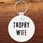 Trofee Vrouw Cool Moeder Mama Papa Joke Grappige B Sleutelhanger (Voorkant)