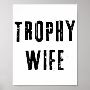 Trofee Vrouw Coole Moeder Moeder Vader Grap Grappi Poster