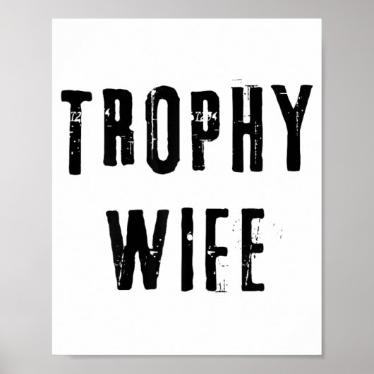 Trofee Vrouw Coole Moeder Moeder Vader Grap Grappi Poster (Voorkant)