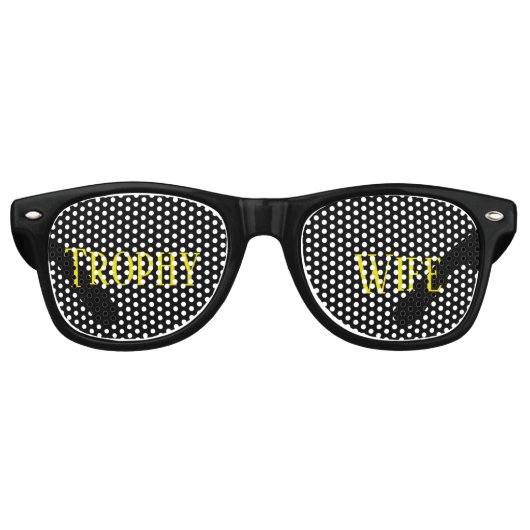 Trofee Vrouw Coole Shades Feest Bril Retro Zonnebril (Voorkant)