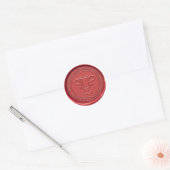 Trofeeteken Wax Seal Ronde Sticker (Envelop)