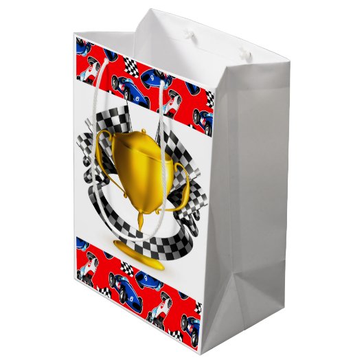 Trofeewinnaar Medium Cadeauzakje (Achterkant Gekanteld)