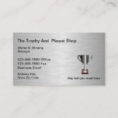Trofie en Plaque shop Visitekaartje (Voorkant)