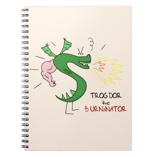 Trogdor De Burninator Notitieboek (Voorkant)
