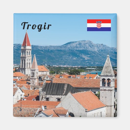 Trogir historische stad - Dalmatia, Kroatië Magneet (Voorkant)