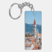 Trogir kathedraal toren - Dalmatia, Kroatië Sleutelhanger (Voorkant Links)