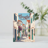 Trogir Oude Stad Steeg Kroatië Briefkaart (Staand voorkant)