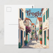 Trogir Oude Stad Steeg Kroatië Briefkaart (Voorkant / Achterkant)