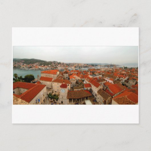 Trogir panorama 2 briefkaart (Voorkant)