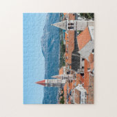 Trogir rode daken en kathedraal - Dalmatia, Kroati Legpuzzel (Verticaal)