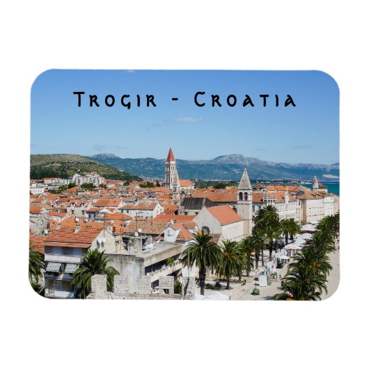 Trogir sekustt promenade - Dalmatia, Kroatië Magneet (Horizontaal)