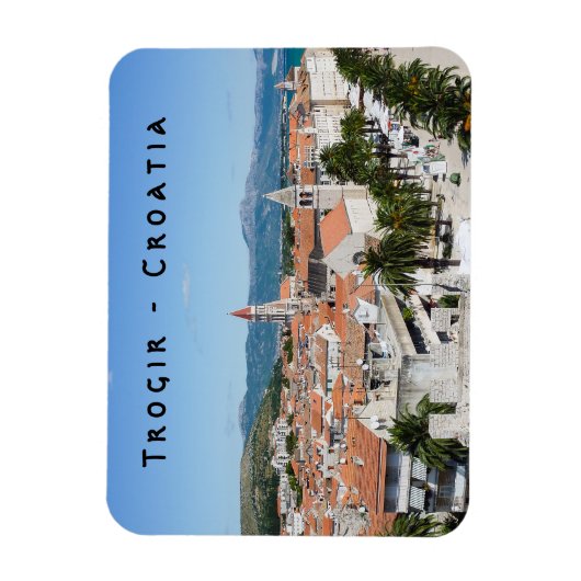 Trogir sekustt promenade - Dalmatia, Kroatië Magneet (Verticaal)