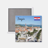 Trogir sekustt promenade - Dalmatia, Kroatië Magneet (Voorkant / Achterkant)