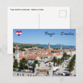 Trogir waterfront promenade - Dalmatië, Kroatië Briefkaart (Voorkant / Achterkant)
