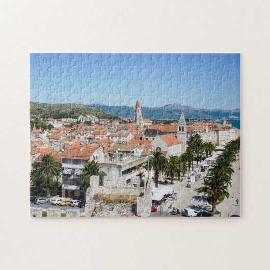 Trogir waterfront promenade - Dalmatië, Kroatië Legpuzzel (Horizontaal)