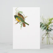 Trogon Bird BT Stationery Briefpapier (Staand voorkant)