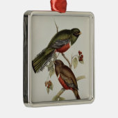 Trogon Collaris Metalen Ornament (Rechts)