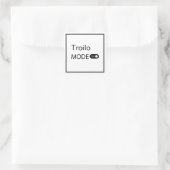Troilo mode grappige Tanguero Tango Danser Milonga Vierkante Sticker (Tas)