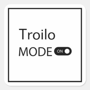 Troilo mode grappige Tanguero Tango Danser Milonga Vierkante Sticker