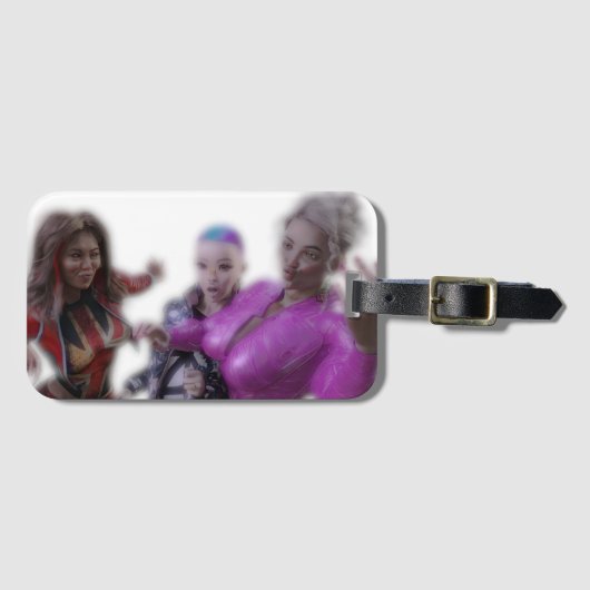 Trois Drôles de Dames Bagagelabel (Voorkant (horizontaal))