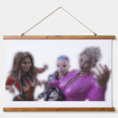 Trois Drôles de Dames Hangend Wandkleed (Voorkant)