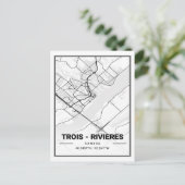 Trois Rivieres Quebec Canada Travel City Map Briefkaart (Staand voorkant)
