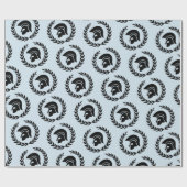 Trojaans hoofd en Laurel Wreath Cadeaupapier (Vlak)