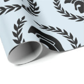 Trojaans hoofd en Laurel Wreath Cadeaupapier (Rol Hoek)