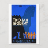 Trojaans incident briefkaart (Voorkant)