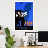 Trojaans incident Homer 1937 WPA Poster (Thuiskantoor)