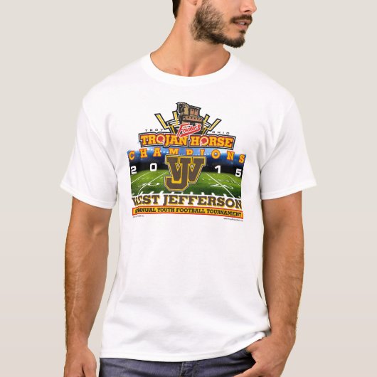 Trojaans paard 2015 - West-Jefferson Roughriders T-shirt (Voorkant)